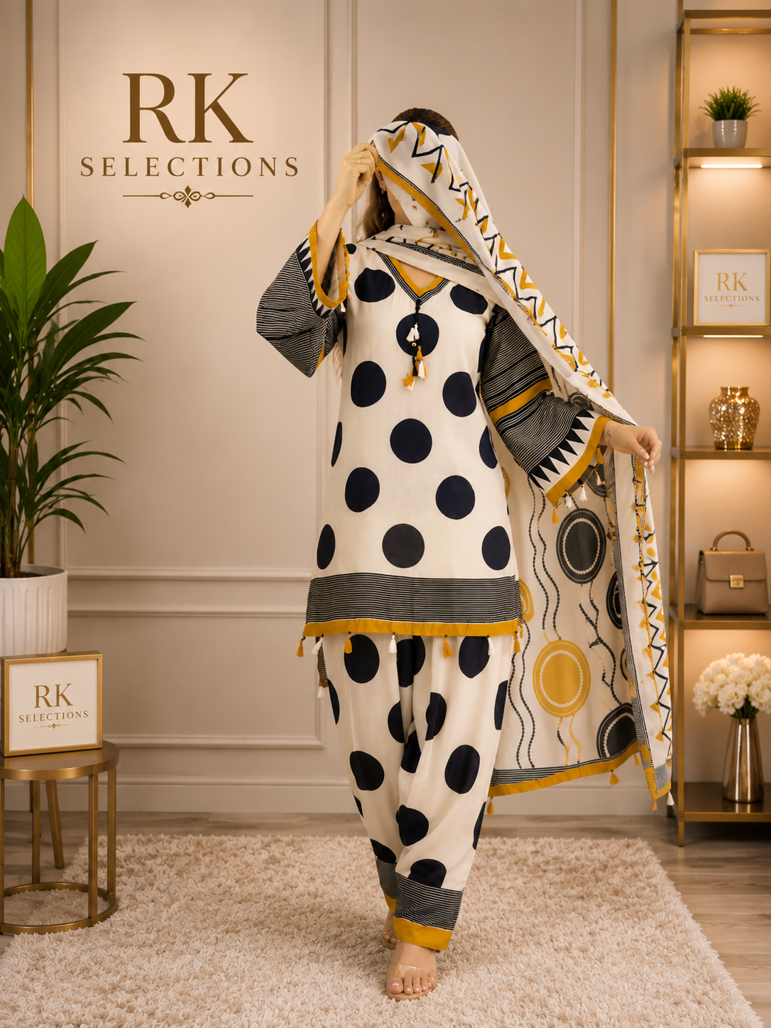 POLKA DOT FARSHI 3pc