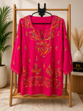 Plus size PINK KARI KURTI