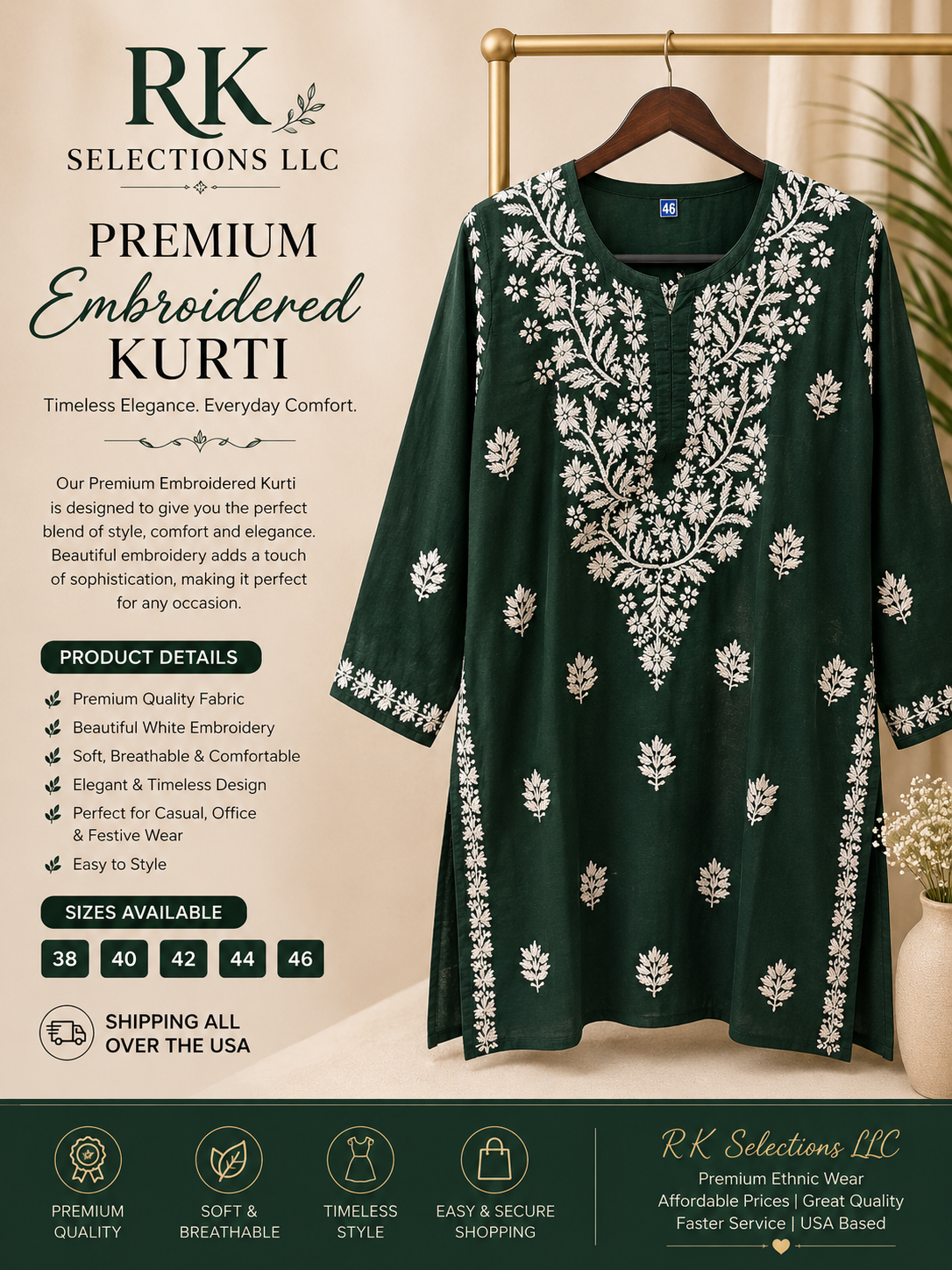 Green Kari kurti