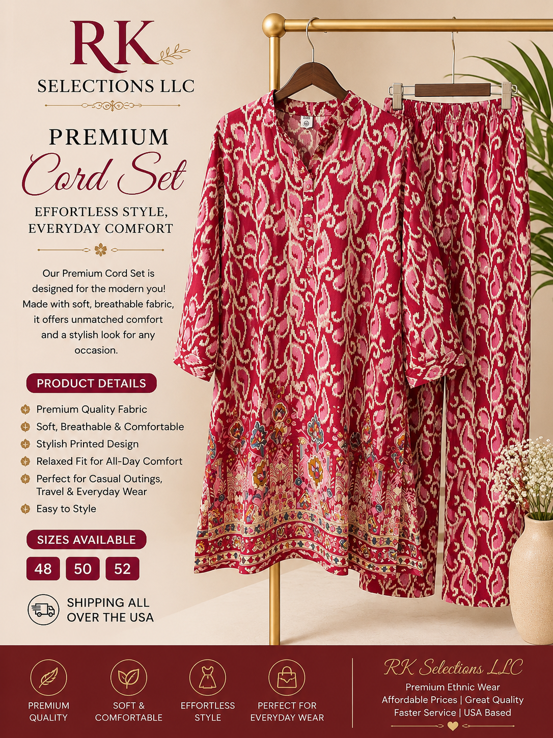 PLUS SIZE CORD SET