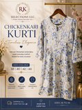 FLORAL BLUE KURTI