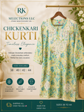 FLORAL MINT GREEN KURTI