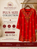 Plus size Red Kari Kurti